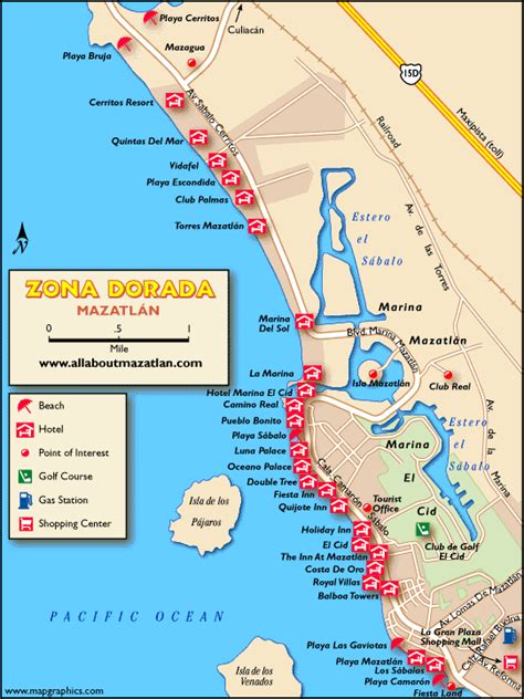 mazatlan hotel map|Hotels and Attractions on a Mazatlan map .
